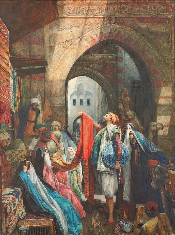 John Frederick Lewis, R. A. – A Cairo Bazaar; The Dellál