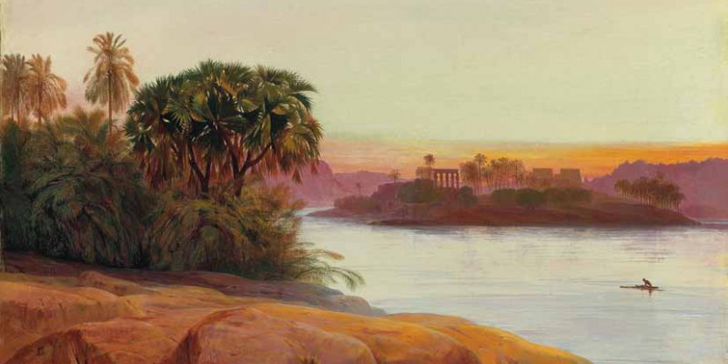 Edward Lear – Philae on the Nile