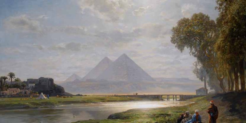 Ernst Koerner – The Pyramids at Gizeh, Morning