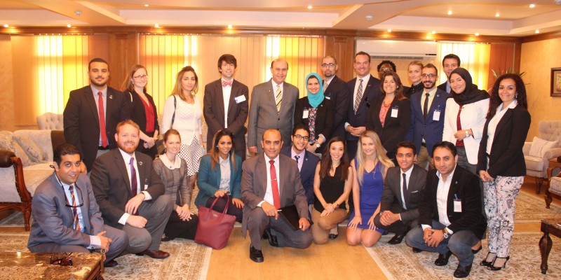 Gabr Fellows with Vice Admiral Mohab Mamish, Chairman of the Suez Canal Authority 2