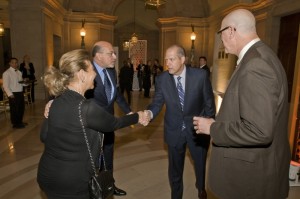 Mr Shafik Gabr, Mrs Jehanne el Alfi and Sen. John Sununu