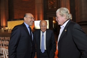 Mr Shafik Gabr, Mr Arnaud de Borchgrave and Mr Hussein Fahmy