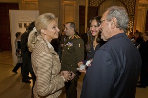 Mrs Gigi Gabr, Ms Mishana Hosseinioun and Mr Alvin Trenk ( Gen. Mohamed el Kishky in background)