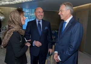 HRH Princess Basmah, Shafik Gabr and The Rt. Hon. Tony Blair