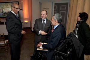 Ambassadors Abdel Aziz, Zada and Press Attache Mohamed Chaheen