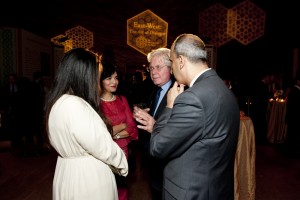 Hussein Fahmy with guests