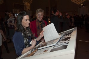 Guests reviewing the new book