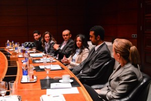 (Left to right) - Mr Ahmed Saad Zaghloul, Ms Dalia El Abd, Mr Ahmed El Habibi, Ms Sue Ellen Hassouna, Mr Amr Ismaeil and Mr Randa Fouad