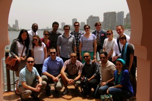 Fellows at El Katabgy Restaurant on the River Nile