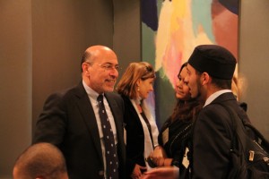 Mr Shafik Gabr and guest at Yale dinner