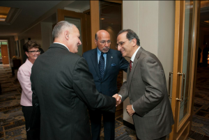 Mr Shafik Gabr with Gen. Tom Cosentino and James Zogby