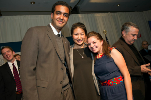 Amr Ismail, Leslie Lang and Reem Soliman (Gabr Fellows)