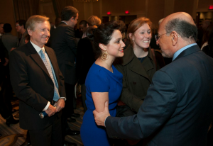 Mr Shafik Gabr with Kate Richards and her sister