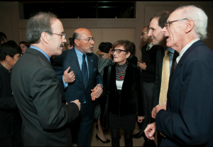 Congressman Eliot Engel, Shafik Gabr, Prof. Dan Shapiro and his parents