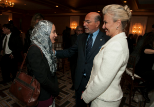 Marwa Ibrahim with Mr and Mrs Shafik Gabr
