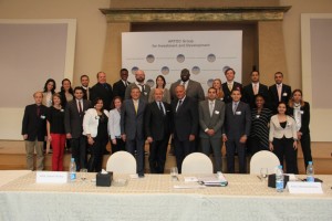 Ambassador Mohamed Anis, Mr Shafik Gabr, Ambassador Sameh Ahukry with Fellows at ARTOC HQ