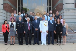 The Fellows with Gen. Tom Cosentino, Ambassador Walter Stadtler, Chairman Shafik Gabr, Admiral Mohamed Abdel Azeez and NUF President Cathleen Pearl