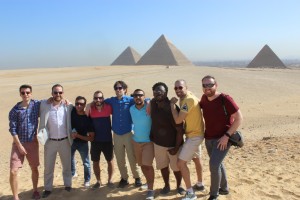 Fellows at the Giza Pyramids