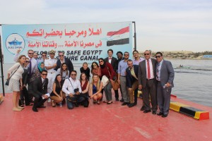 Fellows during their visit to the Suez Canal