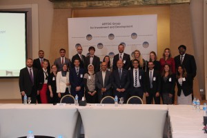 Fellows with Dr. Mohamed Salmawy, President of Arab Writers' Union