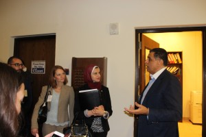 Fellows with Mr. Hafez El Mirazi at AUC Adham Center