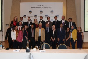 Fellows with Mr. Hussein Fahmy Regional Ambassador of Goodwill to the Special Olympics, Former President of the Cairo International Film Festival and Leading Movie Star