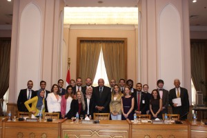 Gabr Fellows with H.E. Mr. Sameh Shoukry, Minister of Foreign Affairs.