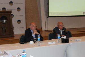 General Sameh Seif Elyazal, Director of Al Gomhuria Center for Political and Security Studies with Mr. Shafik Gabr
