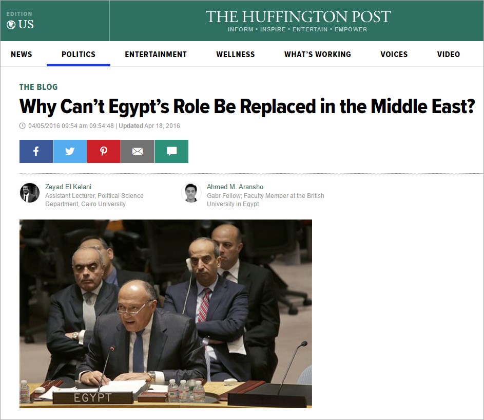 Egypt's Role.