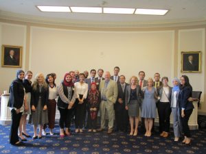 Congressman Dana Rohrabacher meets with the Gabr Fellows