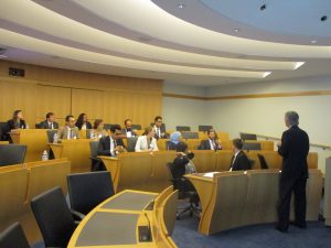 Ambassador Bill Taylor addresses the Fellows at USIP