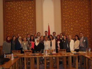 Ambassador Moushira Khattab with the Gabr Fellows