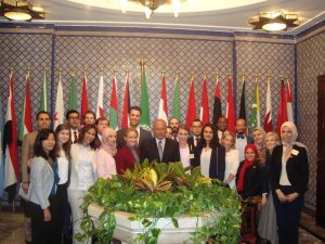 H.E. Ahmed Aboul Gheit with the Gabr Fellows