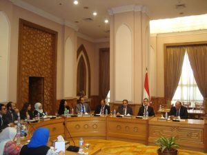 H.E. Foreign Minister Sameh Shoukry addresses the Gabr Fellows