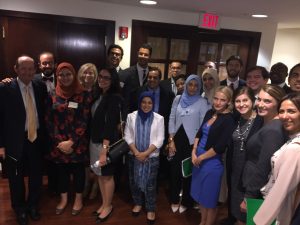 Ambassador Michael Sheehan meets with the Fellows at the Shafik Gabr Foundation