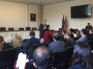 Congressman Jeff Fortenberry meets with the Fellows on Capitol Hill