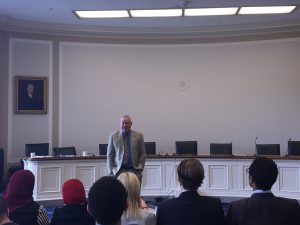 Congressman Dana Rohrabacher addresses the Fellows