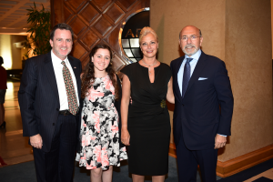 Councilor Sean Murphy and daughter Layla, Mrs Gehan Gabr and Mr M. Shafik Gabr