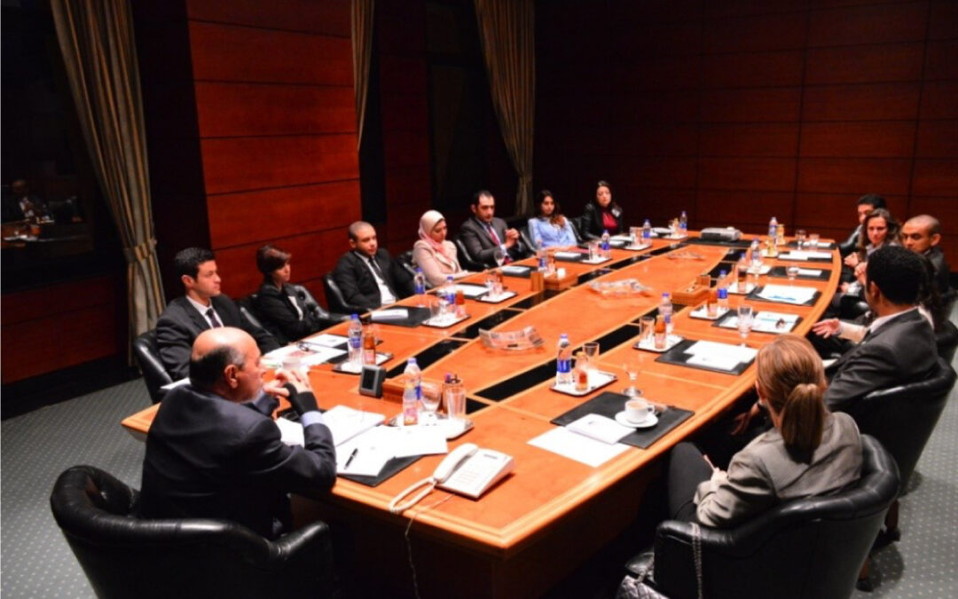Gabr Fellows meet with Chairman Shafik Gabr at the Shafik Gabr Foundation in DC