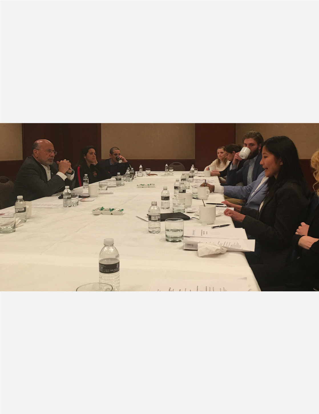 Gabr Fellows meet with Mr Shafik Gabr at the Ritz-Carlton in Georgetown 1/8/2017