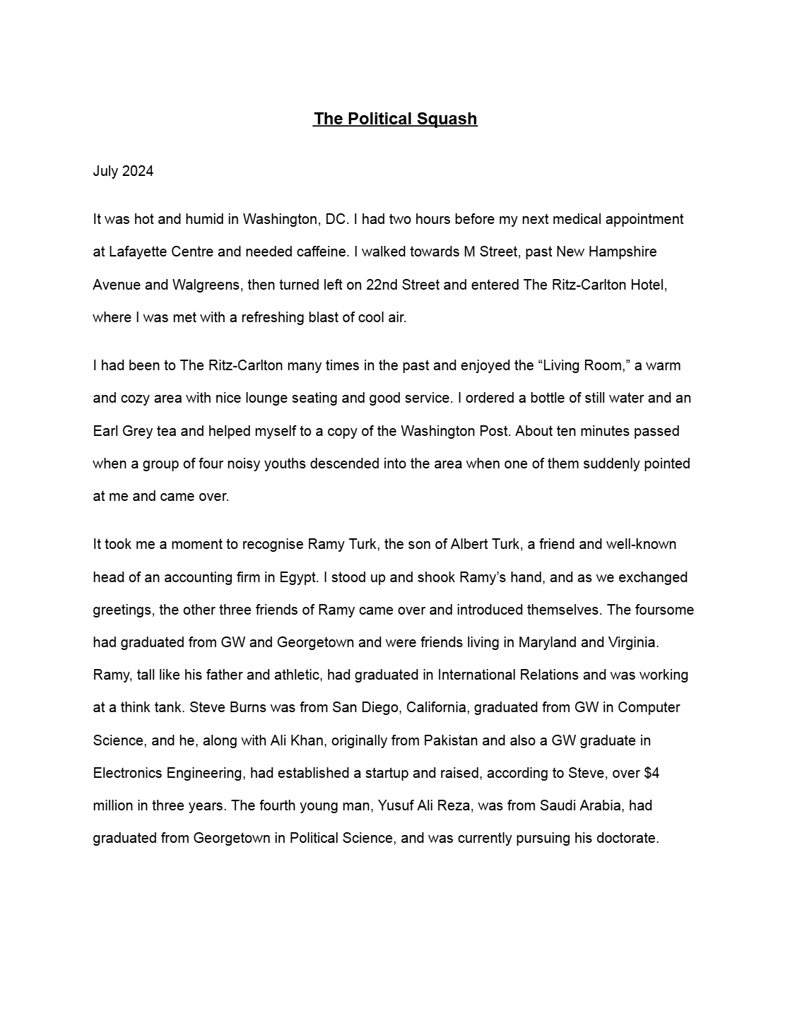 The Political Squash