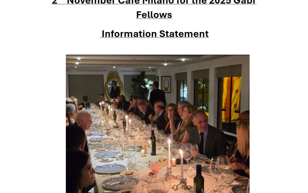 Information Statement 2nd November 2025